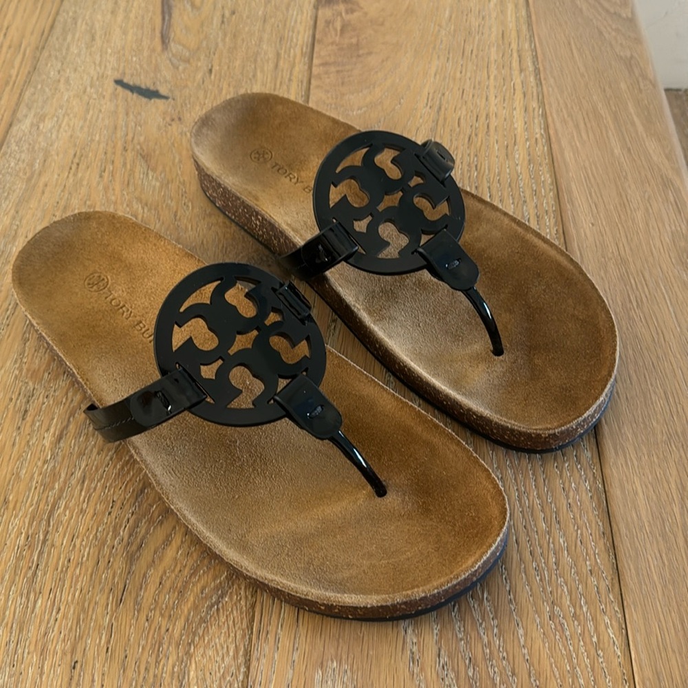 Tory Burch Miller Cloud Patent Leather Sandal